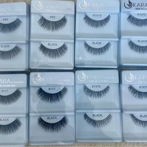 Kara eyelashes 100% human hair. 3 styles 8 sets